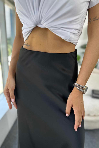 Satin Lustre Skirt