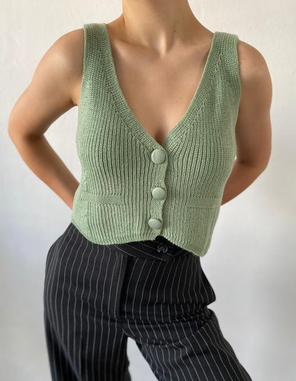 Sage Green Vest