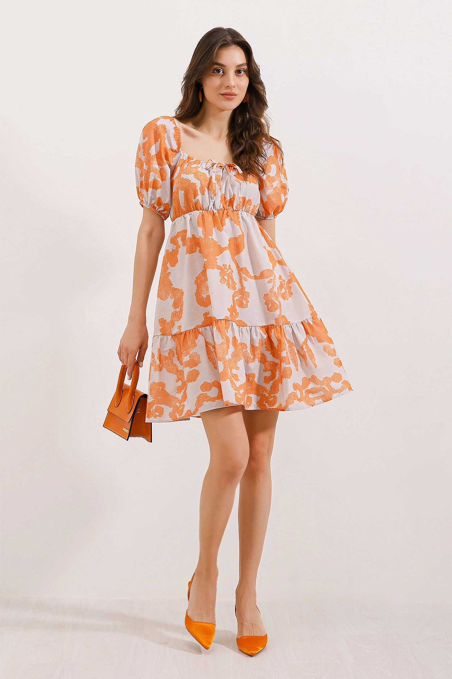 Fruity Flared Dress