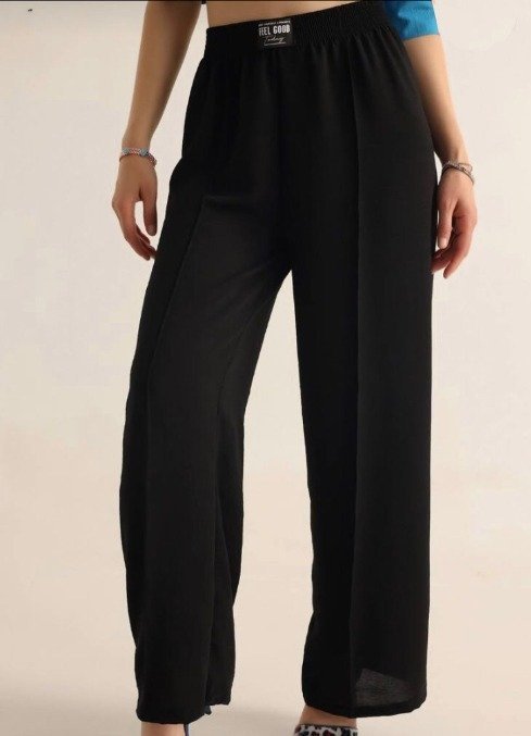 Black Straight Pants