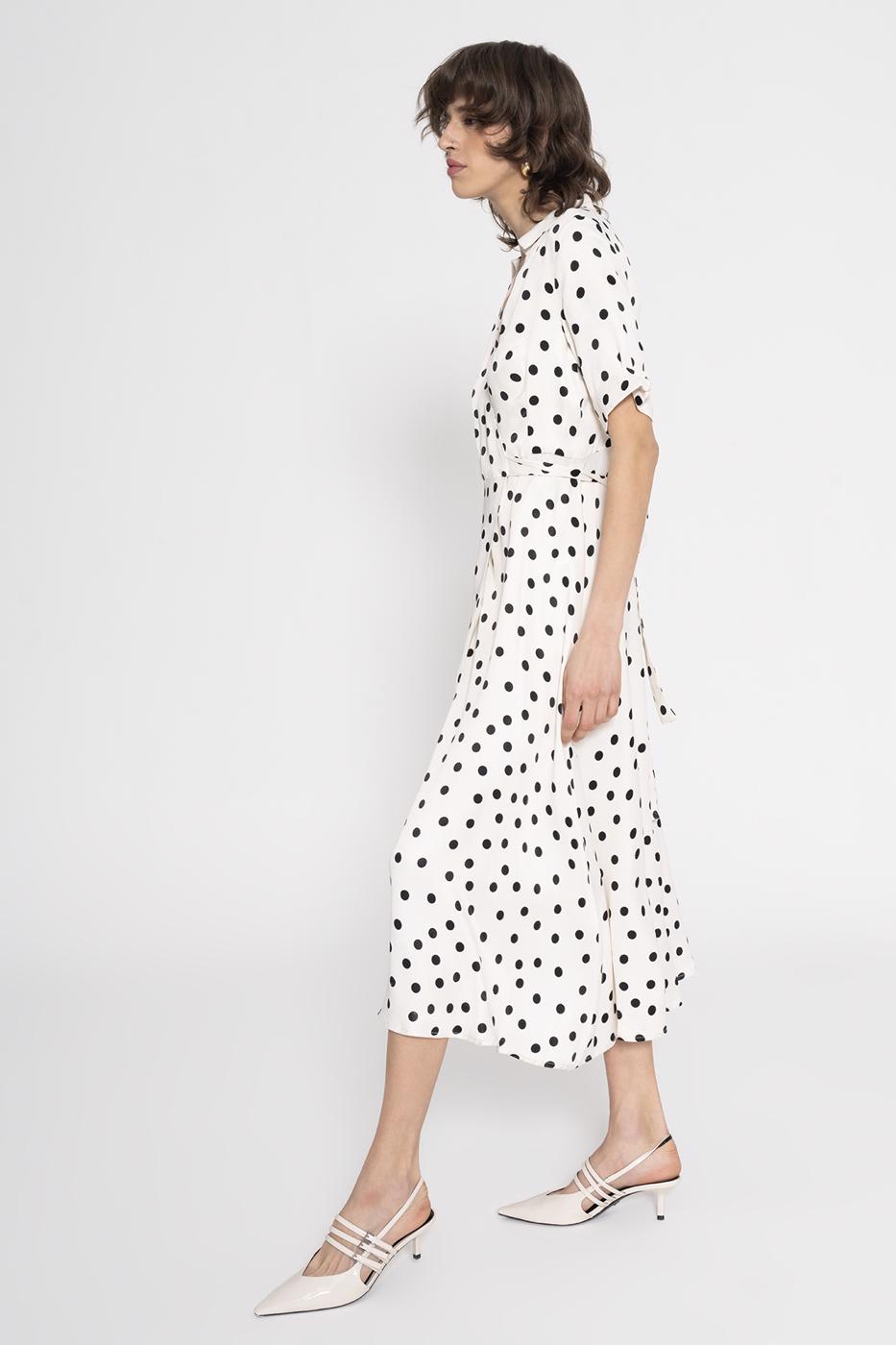 Polka Wrap Dress