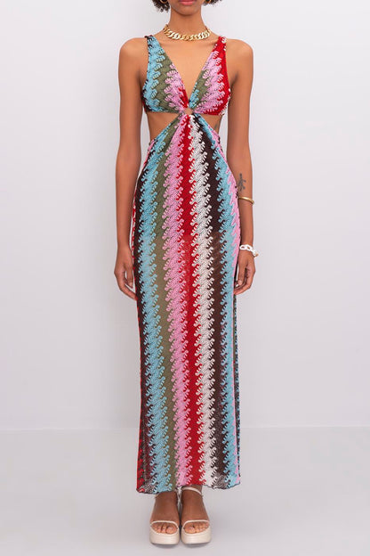 Herringbone Maxi Dress