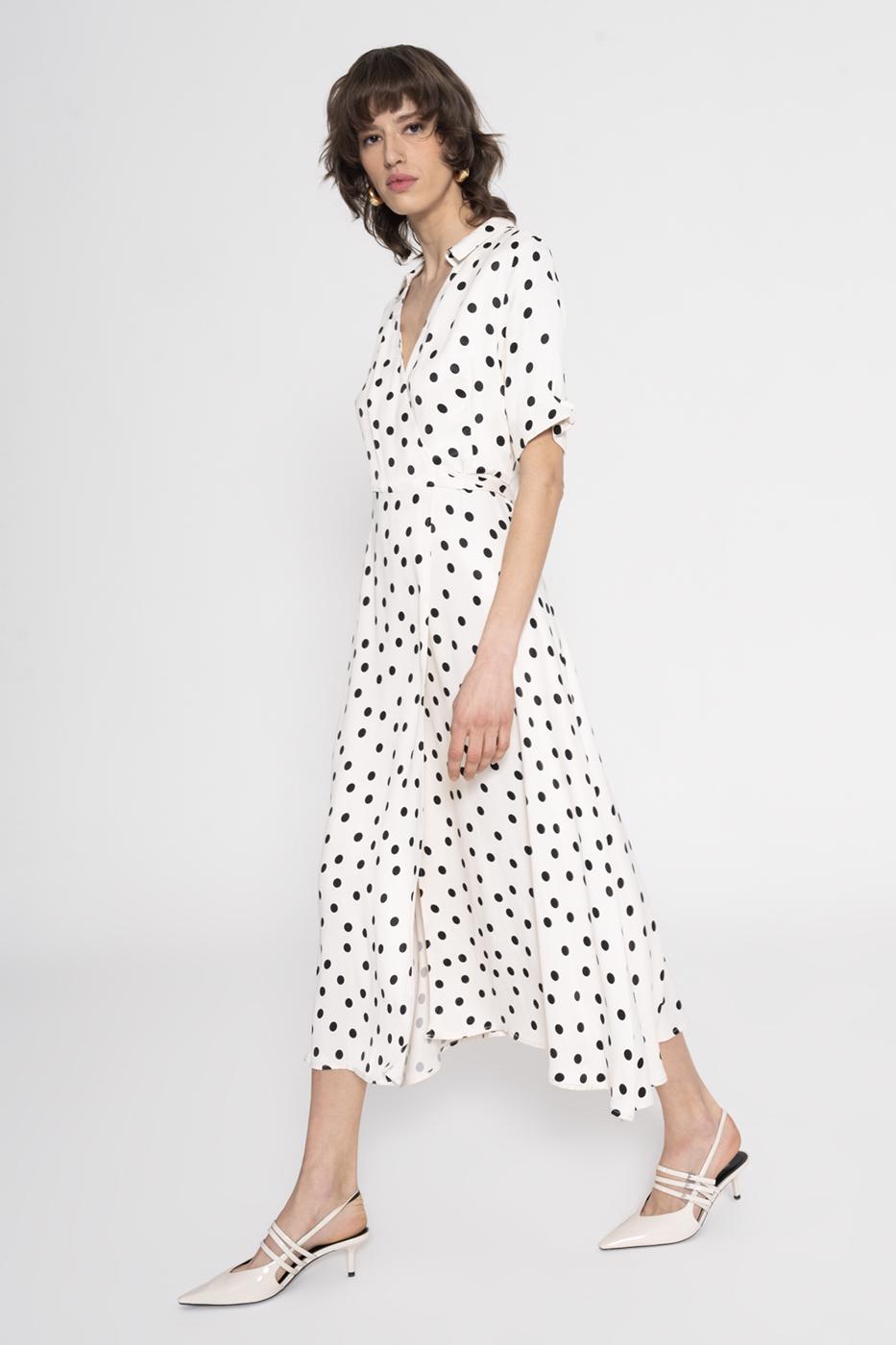 Polka Wrap Dress