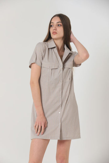 Pocket Shirt Dress